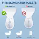Bidet Toilet Seat Elongated, Electric, Warm Water