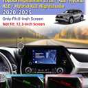 PZK Car Phone Mount for 2020-2025 2026 Toyota Highlander L/LE/Hybrid XLE/Nightshade Accessories 8-inch Screen Magnetic 15W Fast Wireless Charger Cell Phone Holder Not Affect Vent (Not fit 12.3 inch)
