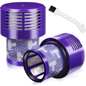 Funmit V10 Filters Replacement for Dyson V10 Cyclone Series, V10 Absolute, V10 Animal, V10 Total Clean, V10 Motorhead, SV12 Vacuum Cleaner, Replaces Part # 969082-01, 2 Pack