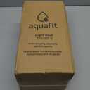 AQUAFIT 1 Gallon Water Bottle with Time Marker - Straw & Chug Lid - BPA Free Gym Water Bottle with Straw - Big Gallon Jug (Aqua, 128 oz - 2 Lids)