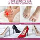 High Heel Cushion Inserts for Women - (2 Pairs) Welnove 3/4 Invisible Insoles Prevent Feet from Sliding Forward - Shock Absorption - Comfort Shoe Pads for High Heels Sandals Flats,Beige, Size S