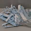 40pcs Baby Nursery Closet Hangers,Toddler Hanger Extendable and NonSlip for Infant Kids Clothes,11"14.6" Adjustable Child Coat Pant Hanger for Boy and Girl (Blue)