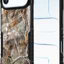 Camo Leaf Camouflage Design Compatible with iPhone 17 Air Case for Scratch-Resistant Shockproof Acrylic Back Panel and Elastic Soft TPU Frame Protection Cover