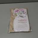 2 x Floral Desk Calendar with Stand Flower Themed Table Calendar for Home Office 12 Months Standing Flip Calendar for Daily 8x4 Inch
