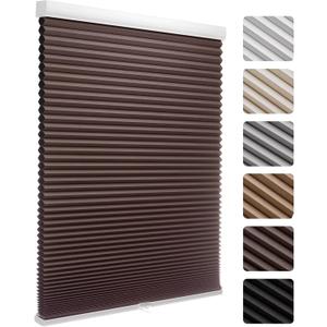 MYshade Cordless Blackout Cellular Shades, 1.5" Honeycomb Window Blinds for Bedroom & Nursery, Thermal Insulated, Noise Reducing, Privacy Shades, Inside or Outside Mount (40" W x 72" H, Taupe)