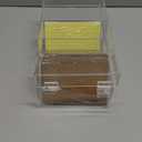 3 x 5 Inch Acrylic Index Card Holder Clear Index Card Box Note Card Organizer with 150 Ruled Lined Index Cards 30 Kraft Dividers A-Z Stickers 4 Divider for Holds 600 Cards Tabs Note Recipe Cards