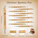 Lincia 20 Sets Christian Mother's Day Birthday Gifts Bulk with Bible Verse Bookmarks, Bamboo Pens Keychains Religious Inspirational Gifts for Church, Sunday School, Pastor, Teacher Graduation