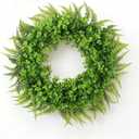 26 Inch All-    Season Front Door Wreath, Year-Round Wreath for Spring, Summer, Fall, and Winter, Farmhouse Wall, Porch, Window, and Yard Decoration