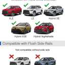 Wonderdriver Lockable Roof Rack Cross Bars 260lbs Compatible with Toyota Corolla Cross 2022-2026 (with Flush Side Rails),Heavy Duty Aluminum Anti-Theft Lockable Metal Lock Roof Rails Crossbars
