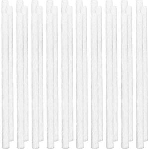 EBaokuup 30 Pcs Long Life Fiberglass Replacement Wicks,10'' Lighting Torches Wick,Citronella Wicks for Bottles,Indoor Decor and Outside Lanterns and Oil Lamps