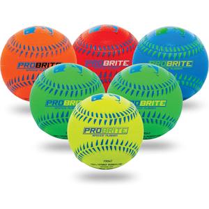 Franklin Sports - Pro Brite - Neon Rubber Teeball - MLB - Youth Tball - Baseball + Softball - Indoor & Outdoor Use