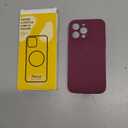 BossKiss Compatible with iPhone 14 Pro Max Case, Silicone Upgraded [Camera Protection] [2 Pcs 9H Screen Protector], Soft Anti-Scratch Microfiber Lining, 6.7 inch, Wine Red