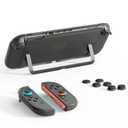 Slim Protective Case for Switch 2, Dockable Case Protector for Switch 2 2025, Shockproof Hard Shell Cover - Thin 1mm & Lightweight 58g | Anti-Fingerprint Matte Finish | Translucent Smoke Black