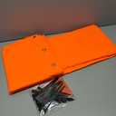 13"x56" Airport Windsock | Heavy Duty, All Weather, Waterproof, UV Fade Resistant, High Vis Fluorescent, Quad Stitched, Zip Ties Included, for Industrial, Aviation, and Agricultural Use | Orange