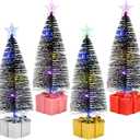 4Pcs Mini Christmas Tree with Lights, Tabletop Christmas Tree, Christ mas Decor Indoor, for Christ mas Decorations Indoor Xmas Holiday Party