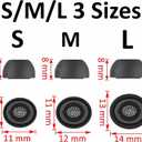 ALXCD Ear Tips Compatible with Galaxy Buds 3 Pro Earbuds SM-R630N, S M L Sizes Silicone Replacement Earbuds Tips Rubber Eartip, Compatible with Galaxy Buds 3 Pro SM-630N 3 Pairs White