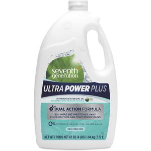 Seventh Generation Ultra Power Plus Auto Dish Gel, Fresh Citrus Scent, 65 Ounce