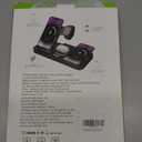 Dual Phone Magnetic Wireless Charging Station for Apple Devices/ Apple Ecosystem, with Auto-Switch 7-Color Light & Clock, Compatible with iPhone 17/ 16/ 15, for iWatch 11/ 10/ 9 & AirPods Pro3（White)