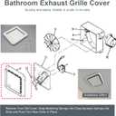Thaekuns S97006651 Bathroom Fan Cover for Broan Nutone 670-A 675 662 663-A 663-B 663-C