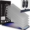 [5+2] 5 Anti-glare(matte) TPU film Screen protector + 2 Lens Protector + Installation Guide Tool (EZ KIT) compatible with Samsung Galaxy S23 FE 5G 2023 Easy to Install Scratch Resistant [Perfect Fit