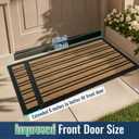 BEHERO Door Mat Outdoor Entrance, Extra Durable Front Door Mat Outside, Heavy Duty Welcome Mat for Outside Entry, Back Door Mats Non Slip, Waterproof All-Season Doormats, 36x24 Inch, Yellow