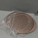 Pizza Pan Set, Nonstick Pizza Pan with Holes 13 Inch, Heavy Duty Round Perforated Pizza Tray Oven Safe, Even Heat for Crispy Homemade Pizza, Easy to Clean, Set of 2, Gold