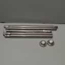 TEECK Shower Curtain Rod, 32-80 inch Adjustable Spring Tension Curtain Rod, Never Rust Anti-Slip Shower Curtain Rod for Bathroom, No Drilling, Never Collapse, Easy to Use, Silver