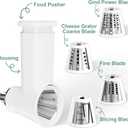 21Pcs Meat Grinder & Cheese Grater Attachment for KitchenAid Stand Mixer, with 4 Grinding Plates, Metal Sausage Stuffer Tubes, 4 Slicer Shredder Attachment, Kitchen Aid Accessories and Attachments