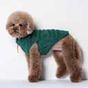 Small Dog Plush Fleece Coat, Soft Warm Cozy Winter Sweater Jacket Vest Clothes for Puppy Chihuahua Poodle Yorkie Pomeranian (Beige, 2XL)