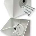 IMBA-FB900 White Ceiling Fan Mounting Box, 1-Pack – Fan Mounting Bracket & Kit for Cathedral Ceilings up to 80°, Heavy-Duty Electrical Box for Ceiling Fans & Light Fixtures