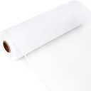 Ribbli White Mesh Ribbon for Wreath,10 inch x 30 feet(10Yard), Christmas Ribbon for Wreath Swags and Christmas Tree Decoration (Non-Metallic)