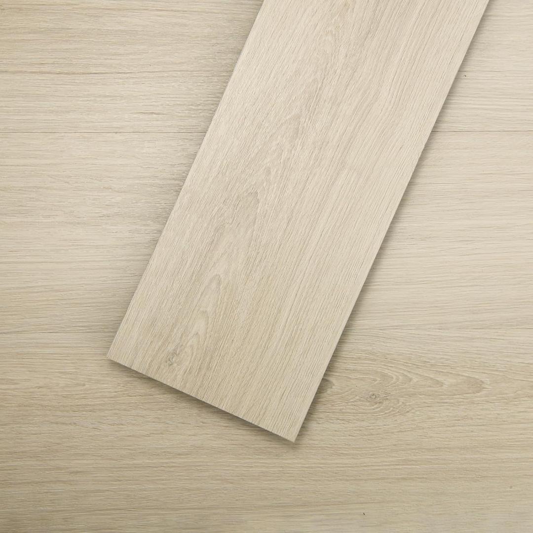 Mysflosy Peel & Stick Floor Tile, 36-Pack 54 Sq.Ft Waterproof Luxury Vinyl Flooring Self-Adhesive, Wood-Look Vinyl Planks for DIY Installation