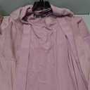R&M Richards Women's Formal 2-Piece Metallic Rib Knit Pleated Jacket & Shift Dress Set with Necklace for Mother of the Bride, Mauve Size 14