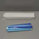 Baquler 9 Pcs LED Hanukkah Candles Blue and White Battery Operated Flameless Taper Candles 0.8 x 11.2 Inch Tall for Hanukkah Christmas Wedding Birthday Home Decor Gifts