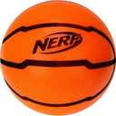Nerf Quietcourt Silent Foam Basketball - Mini or Official Size Silent Dribbling Foam Basketball - Never Goes Flat - 7" or 29.5" - Orange