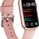 FITVII Slim Fitness Tracker with Blood Oxygen, Blood Pressure, 24/7 Heart Rate and Sleep Tracking, IP68 Waterproof Activity Trackers and Smart Watches with Step Tracker, Pedometer for Women Men (Pink)
