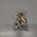 Joywayus 2PCS Hose Barb Reducer 5/8" to 3/4" Barb Fitting Reducing Splicer, Hex Union Brass Fitting Water/Fuel/Air
