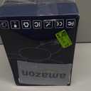 Glowall Small Ceiling Fan with Lights, 25" Flush Mount with Remote Control, Reversible Quiet DC Motor, Black, 3 Blades, 6 Speeds, Dimmable LED, Adjustable Color Temperature, Timer