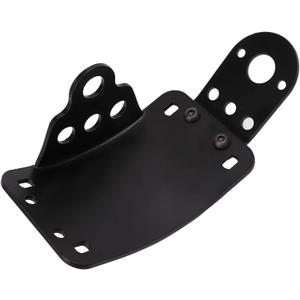 aqxreight Motorcycle Curved Side Mount License Plate Bracket Holder Billet Aluminum replacement for Suzuki Cruiser Choppers with LED Brake Tail Light Bracket for Easy Installation