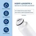 HX2017FR-A/HX2017F-A Water Filter, Compatible with Hisense HRF266N6CSE1, HRF266N6CSE, HRF209N6CSE, HRF254N6TSE, HRF254N6DSE Twist-In Refrigerator Models (1 Pack)