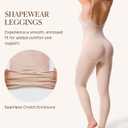 BRABIC Tummy Control Shapewear for Women Compression Leggings Full Body Seamless Faja Body Shaper Bodysuit (Beige, L)