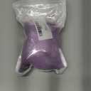 ECYC Ltd 5.9" Large Faux Fur Pompom Ball Detachable Soft Fluffy Faux Fur Pom Pom Balls with Snap Button Knitting Accessories for DIY Craft Hats Scarves Gloves Bags Keychains Charms, Purple