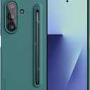 Nillkin for Samsung Galaxy Z Fold 7 Case with Stylus Pen [Superior Liquid Silicone] [Wireless Charging] [S Pen Holder Slot] Shockproof Slim Phone Case Cover with Pen for Galaxy Z Fold 7, Green