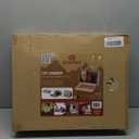 SportPet Designs Foldable Travel Cat Carrier - Front Door Plastic Collapsible Carrier, Gray and Tan, Medium (Pack of 1)
