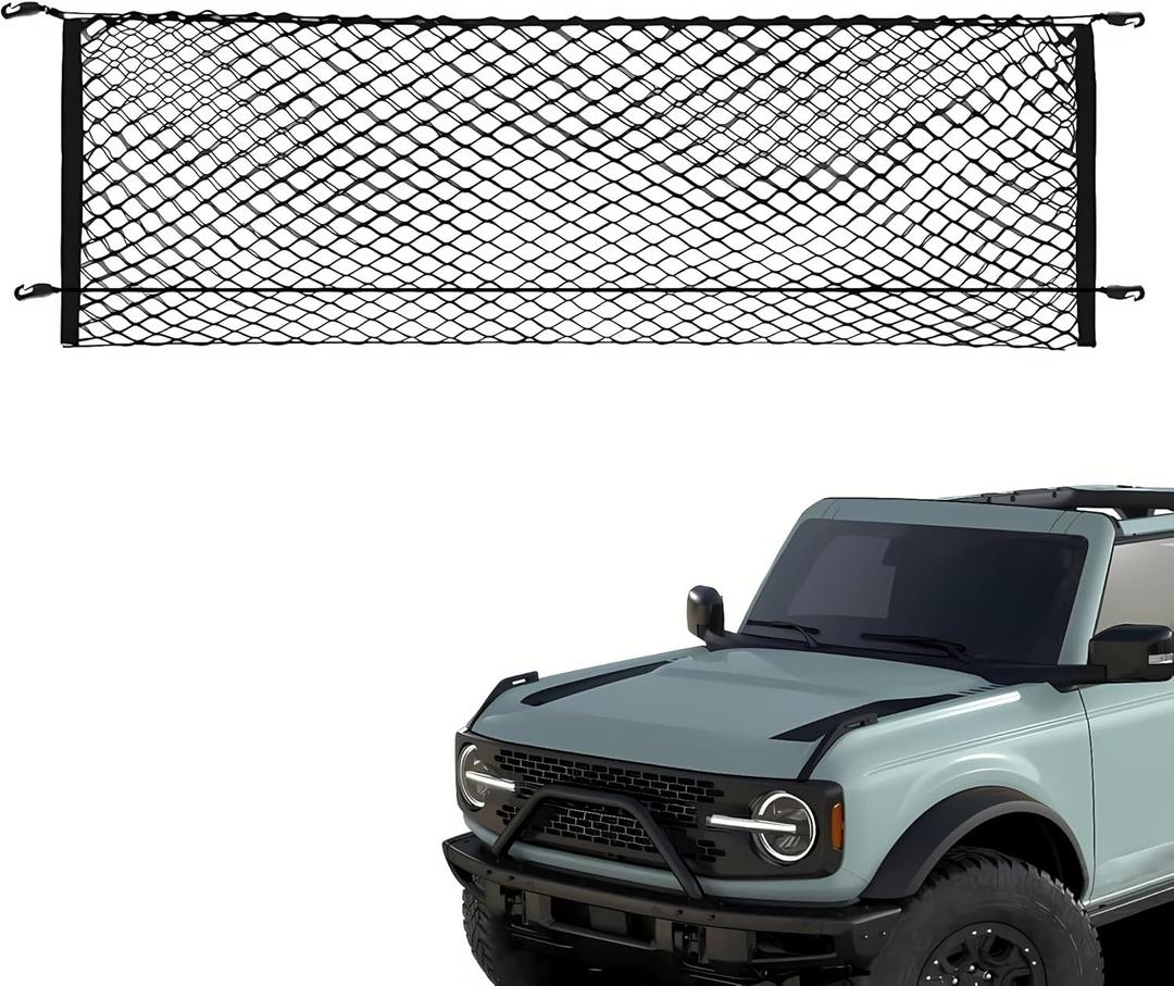 Trunk Cargo Net Compatible with Ford Bronco Sport 2021 2022 2023 2024 2025