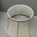 Royal Designs Shallow Drum Bell Billiotte Lamp Shade, Eggshell, 11 x 17 x 10 (BS-711-17EG).
