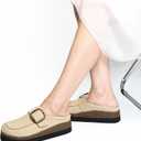 Flexwin Platform Clogs for Women, Mules Arch Support, Comfortable, Supportive Casual Shoes for Women