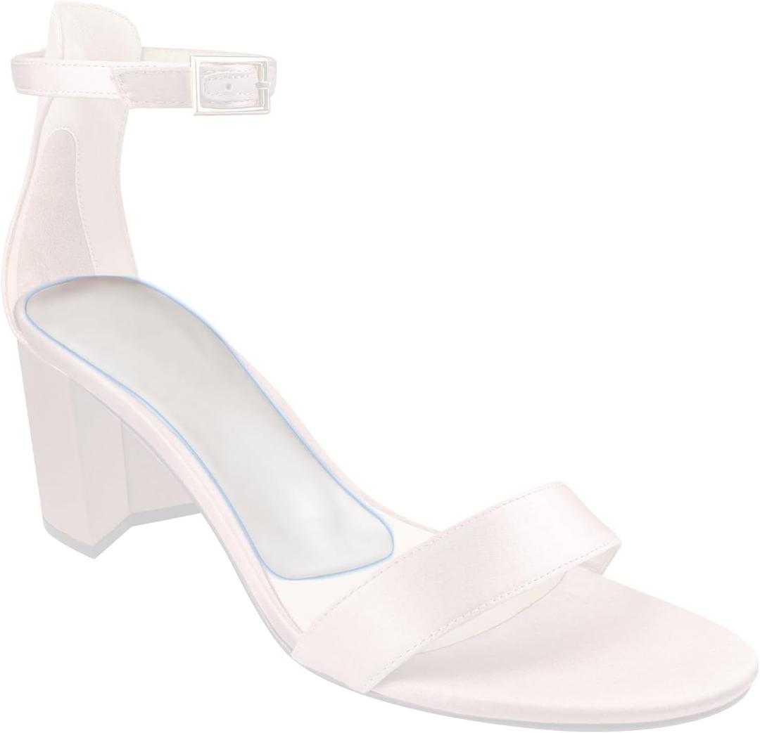 2 x SOPROM Weight Shifting Insoles for High Heels, Transparency Gel Inserts Comfort Pads for Women Foot Pain Relief(Size: Small for US 6-7.5 Women Shoes)