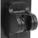 NearMoon Self Adhesive Shower Head Holder-Adjustable Handheld Shower Holder NO Drilling Wall Mount Waterproof (1 Pack, Matte Black)