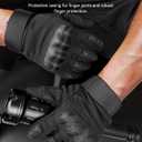 KUMGIM Motorcycle Gloves for Men and Women, Tactical Gloves Black Touchscreen with Hard Shell for Airsoft, Paintball, Motocross, Hunting, Shooting, Camping, ATV Riding, Outdoor Sports, Work L